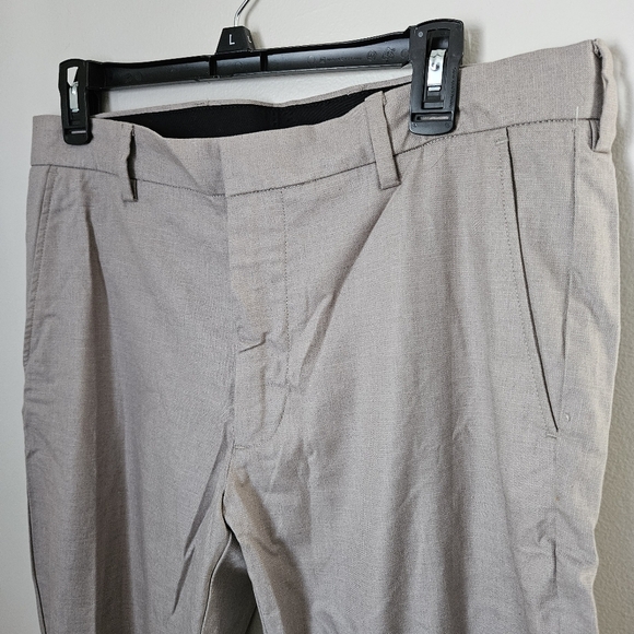 Nordstrom Pants Light Tan Gray Beige Mens Shop 32x32 Classic Athletic Fit - Picture 3 of 10